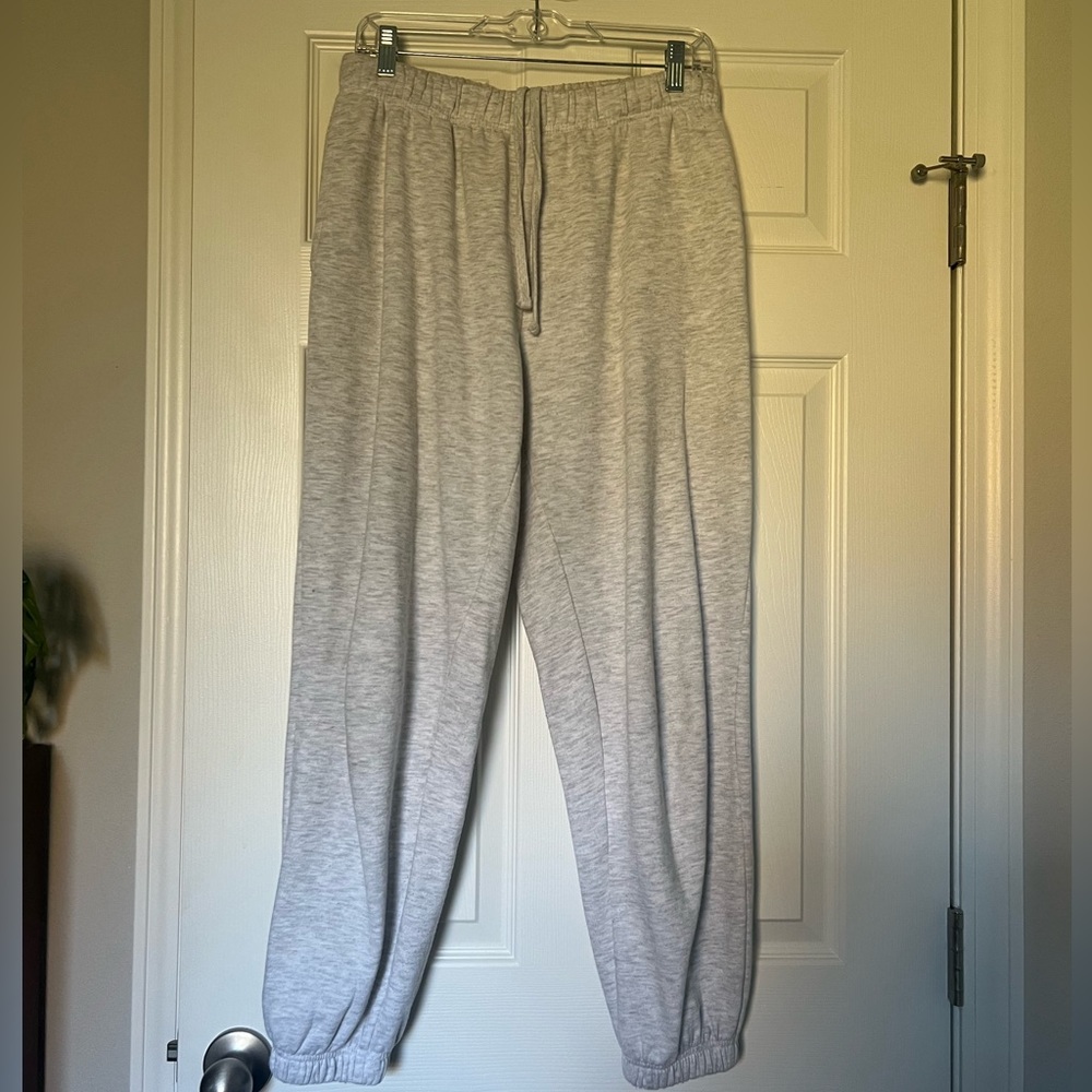 Grey garage sweatpants